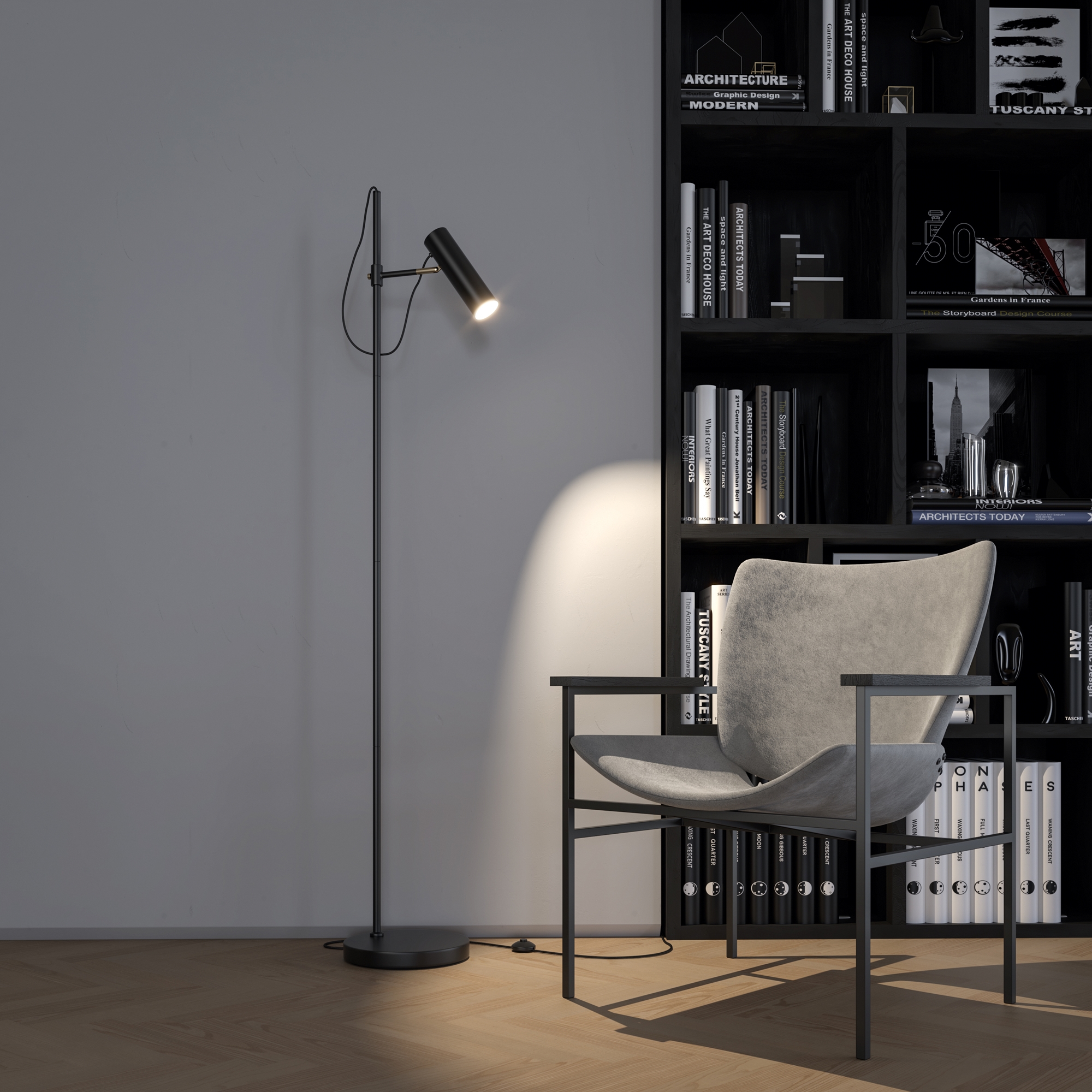 Напольный светильник (торшер) Maytoni MOD129FL-01B, фото 5